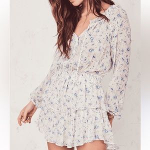 LoveShackFancy Pearl River Popover Dress XS
